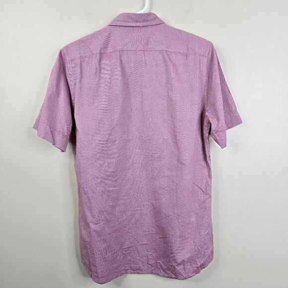 Diesel Mens Short Sleeve Embroidered Logo Button Down Shirt Small - Picture 5 of 7